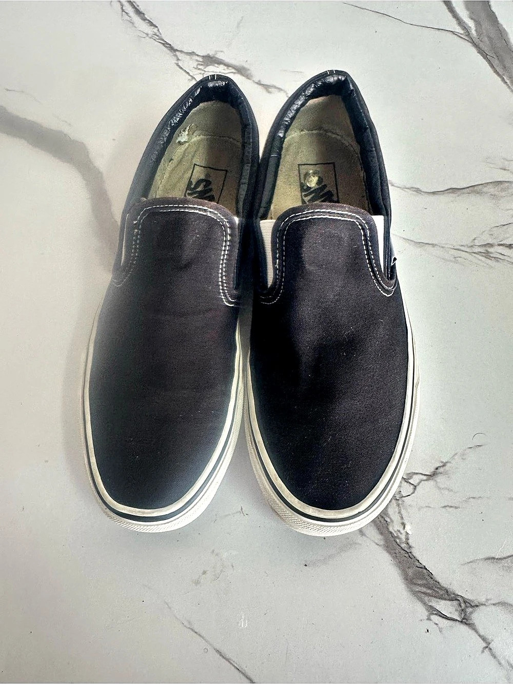 Vans Classic Slip-On Black & White US 7.5 M 9 W
